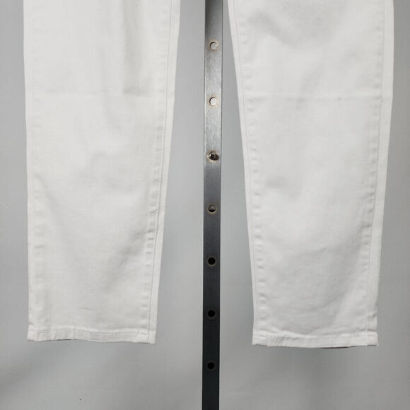 Gazoz White Cotton Straight Leg Pants Size 14 - Picture 4 of 10